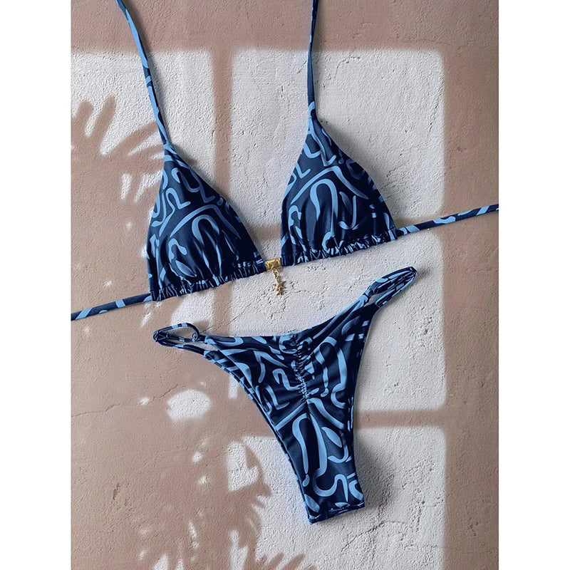 Sexy Leopard Push Up Bikinis Two Piece Bathing Suits 2026 Micro Bikini Sets Women Swimsuit Beach Wear Thong Swimwear