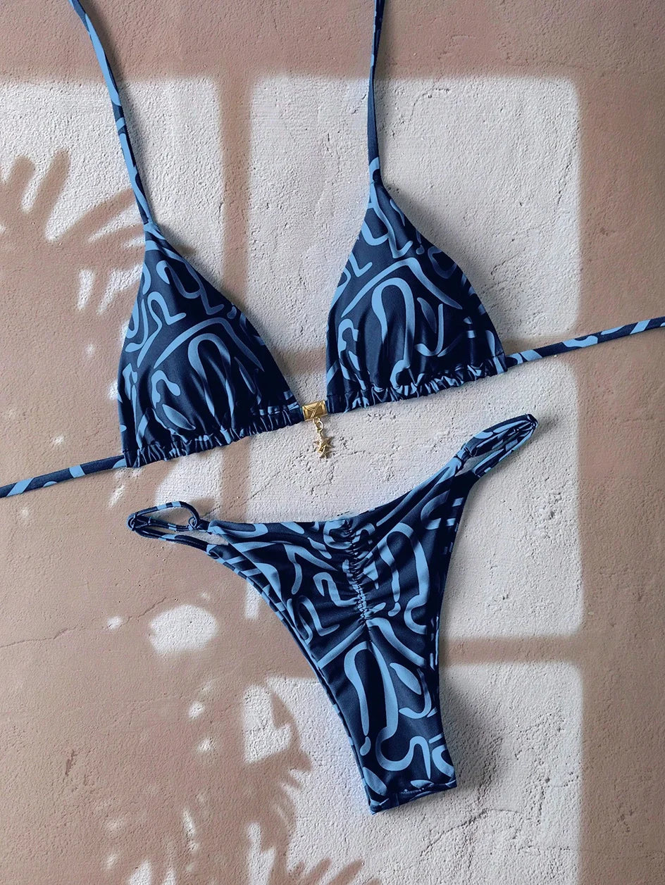 Sexy Leopard Push Up Bikinis Two Piece Bathing Suits 2026 Micro Bikini Sets Women Swimsuit Beach Wear Thong Swimwear