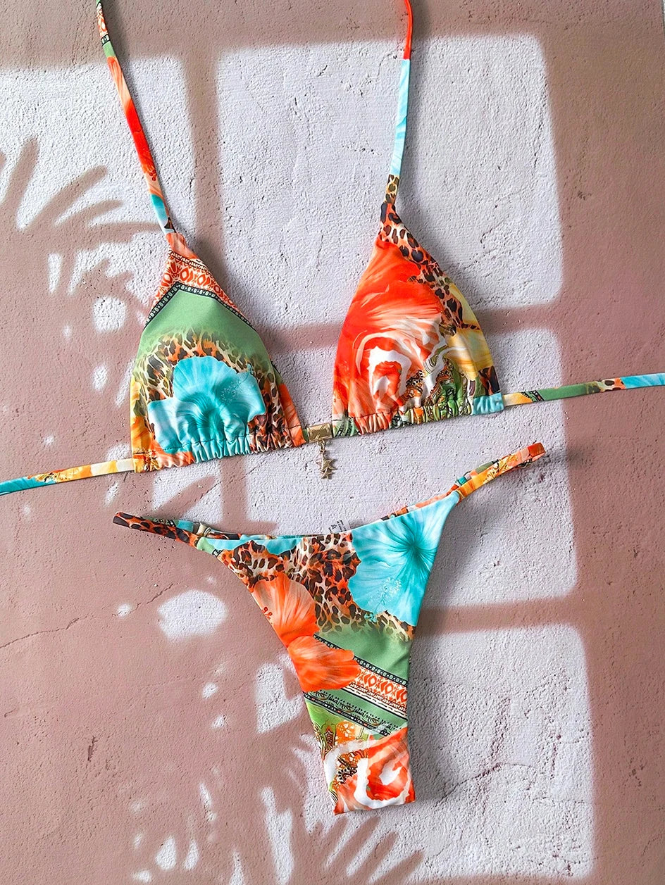 Sexy Leopard Push Up Bikinis Two Piece Bathing Suits 2026 Micro Bikini Sets Women Swimsuit Beach Wear Thong Swimwear