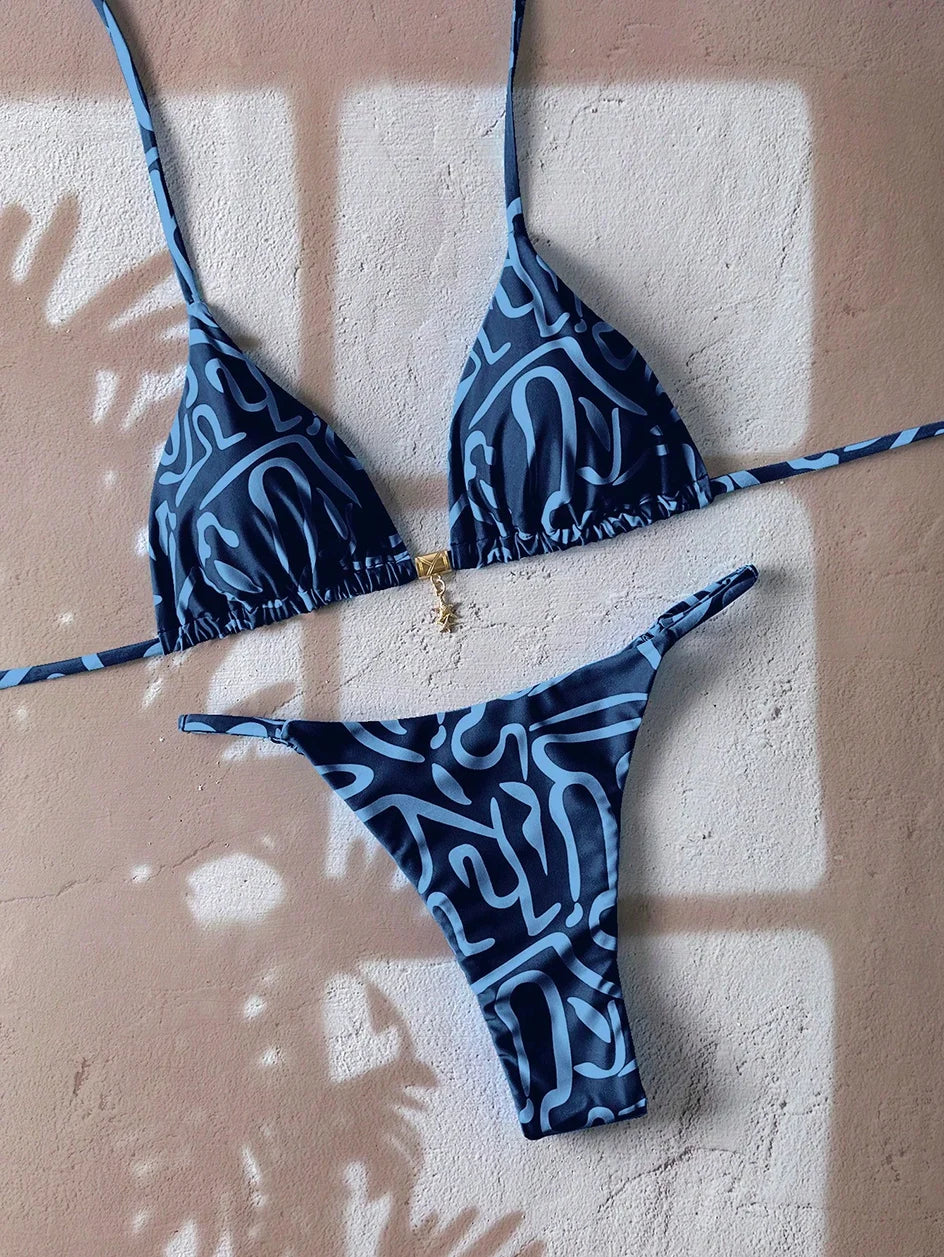 Sexy Leopard Push Up Bikinis Two Piece Bathing Suits 2026 Micro Bikini Sets Women Swimsuit Beach Wear Thong Swimwear