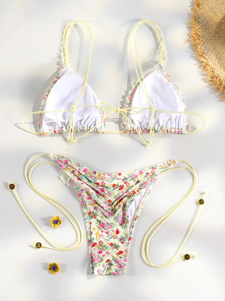2026 Sexy Bikinis Swimsuit  Women Swimwear High Cut Bathing Suit Brazilian Biquini Sexy Bikini Sets Solid Beachwear