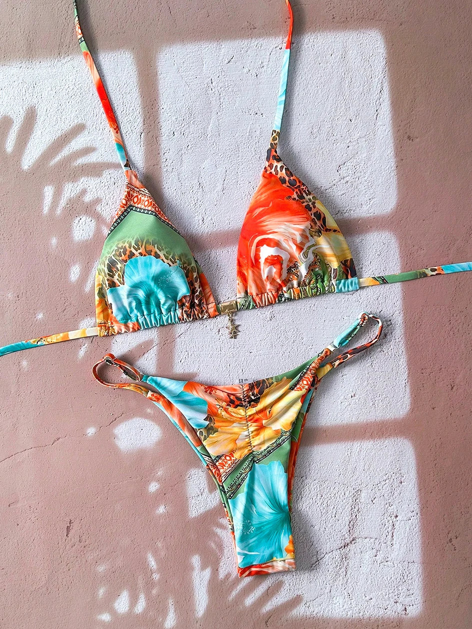 Sexy Leopard Push Up Bikinis Two Piece Bathing Suits 2026 Micro Bikini Sets Women Swimsuit Beach Wear Thong Swimwear