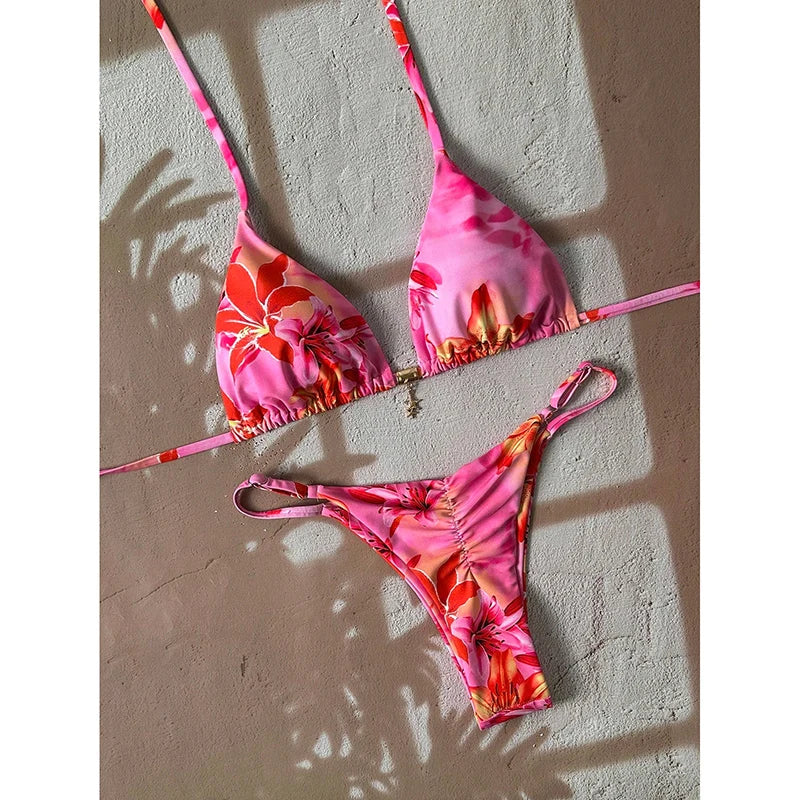 Sexy Leopard Push Up Bikinis Two Piece Bathing Suits 2026 Micro Bikini Sets Women Swimsuit Beach Wear Thong Swimwear